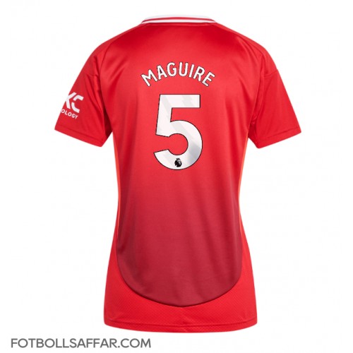 Manchester United Harry Maguire #5 Hemmatröja Dam 2024-25 Kortärmad